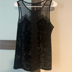 Maurices Black Lace Detail Top